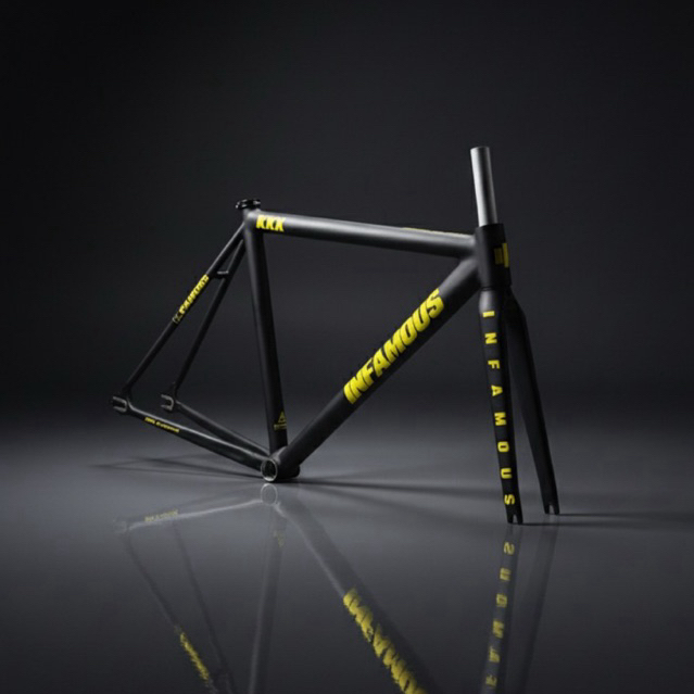 Frameset frame sepeda fixie Infamous XXX alloy