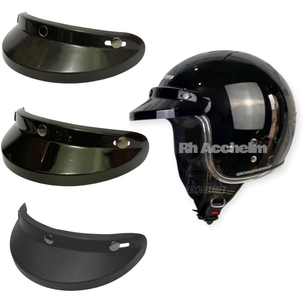 pet helm bogo retro Topi helm pet pendek