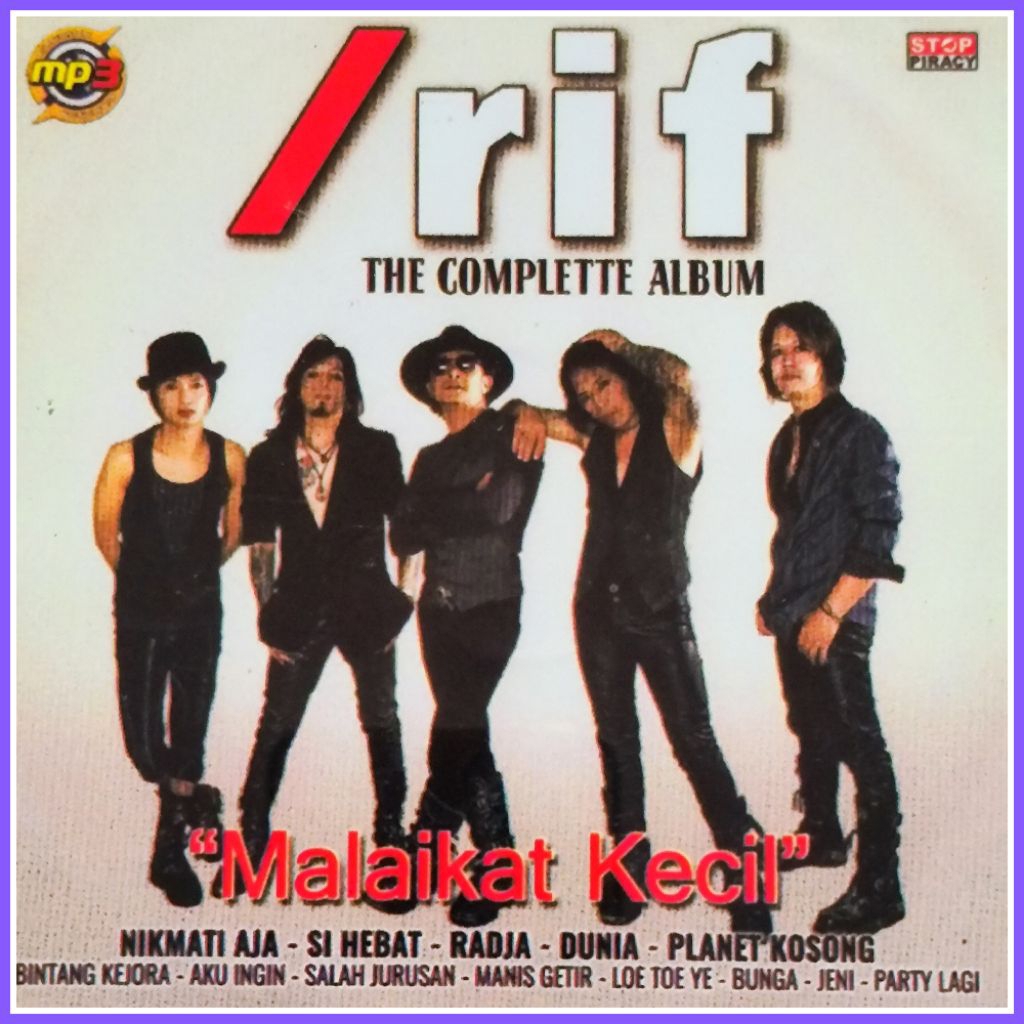 Kaset MP3 Audio Lagu Pop Indo /Rif - J-Rocks - Netral Album Pilihan Terbaru