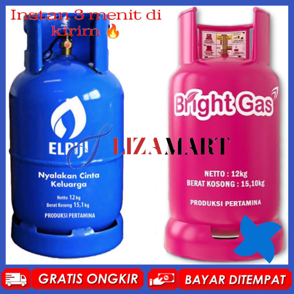 Tabung Bright Gas 12kg ISI ULANG AJA Tabung Elpiji Tabung Gas 12kg