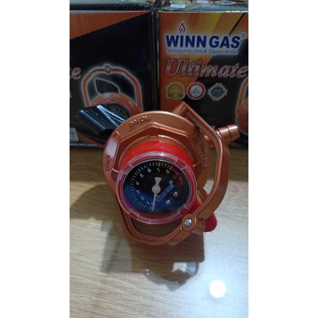 Regulator winn gas Ultimate - Tekanan Rendah winn gas ultime 2 konci - SNI - Regulator konci 2