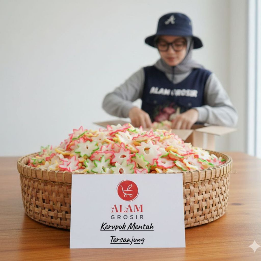 (Kerupuk Mentah) Kerupuk Bawang Tersanjung Nuri ecer grosir MURAAHH