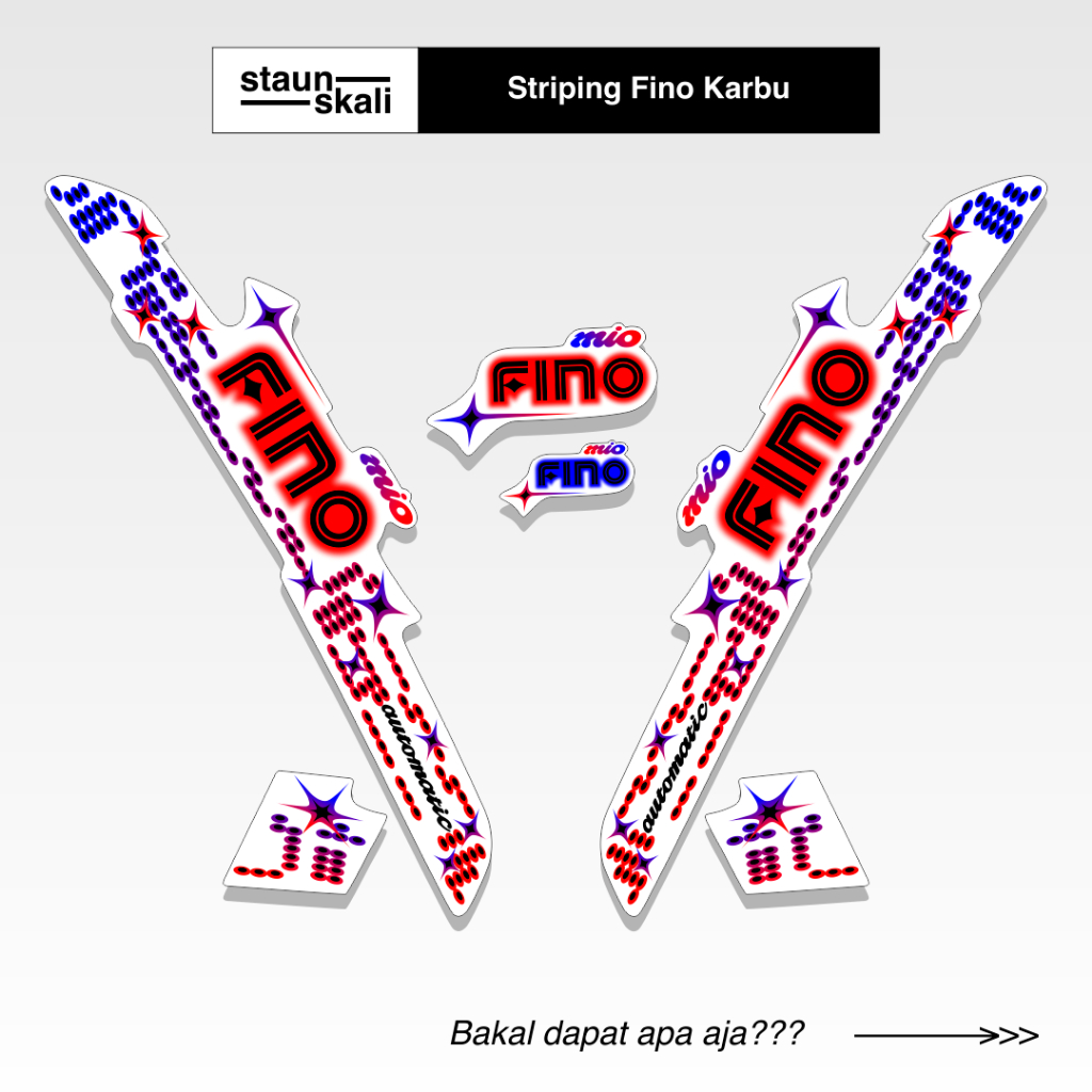 Striping Fino Karbu Variasi (29) Full Body Original