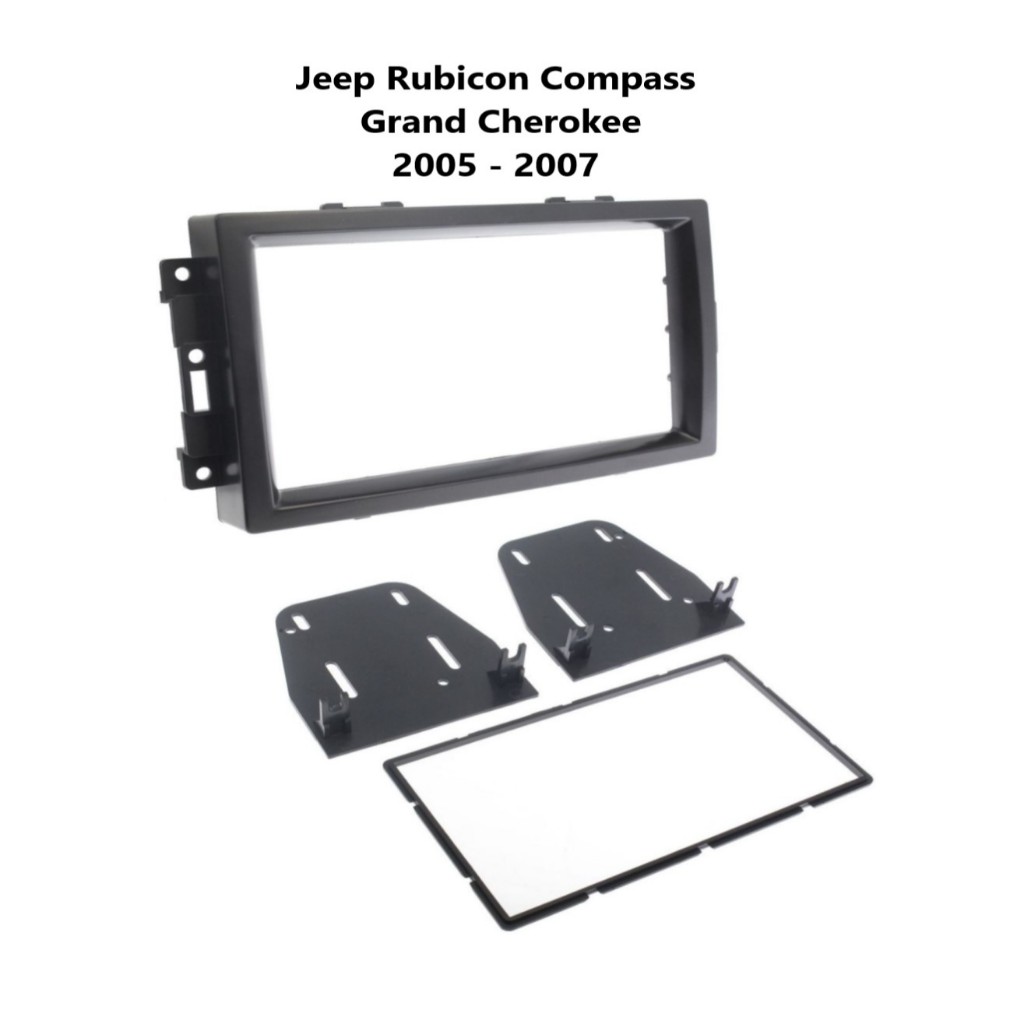 Frame headunit 2 din 7 inch Jeep Rubicon Compass / Grand Cherokee 2005 - 2007