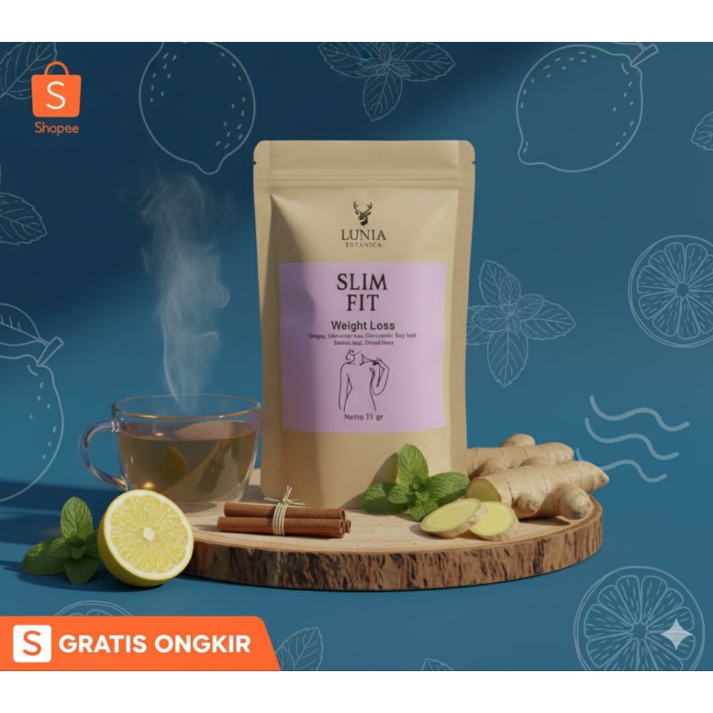 Slim Fit - Teh Herbal Pelangsing & Pembakar Lemak Alami