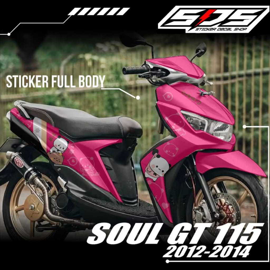 Stiker Decal Motor Mio SOUL GT 115 2012 2013 2014 2015 Full Body - Sticker SOUL GT Motif Gambar Lucu