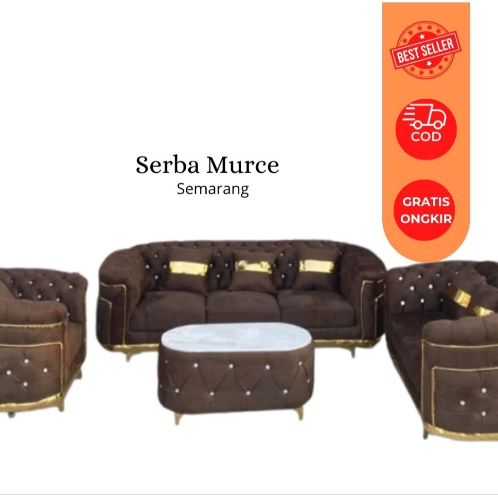 Sofa Turkie model 3,2,1 Kancing Seribu/ Sofa Turkie Sandaran/ Sofa Murah/ Sofa Turki