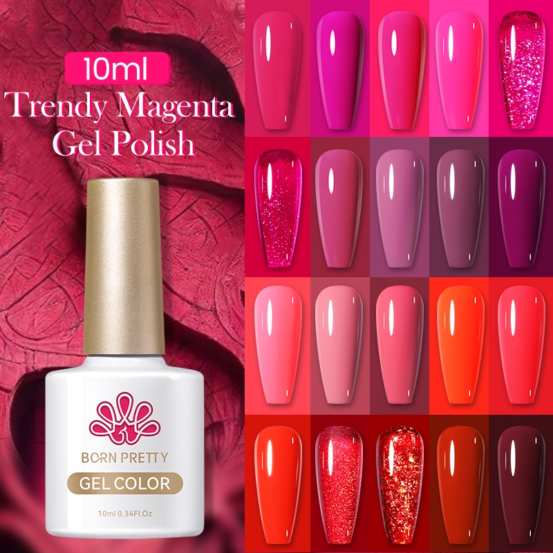 [BPOM] BORN PRETTY Nude Pink Gel Polish nail art nail art burgundy Merah Jambu Kutek Gel Semi Perman