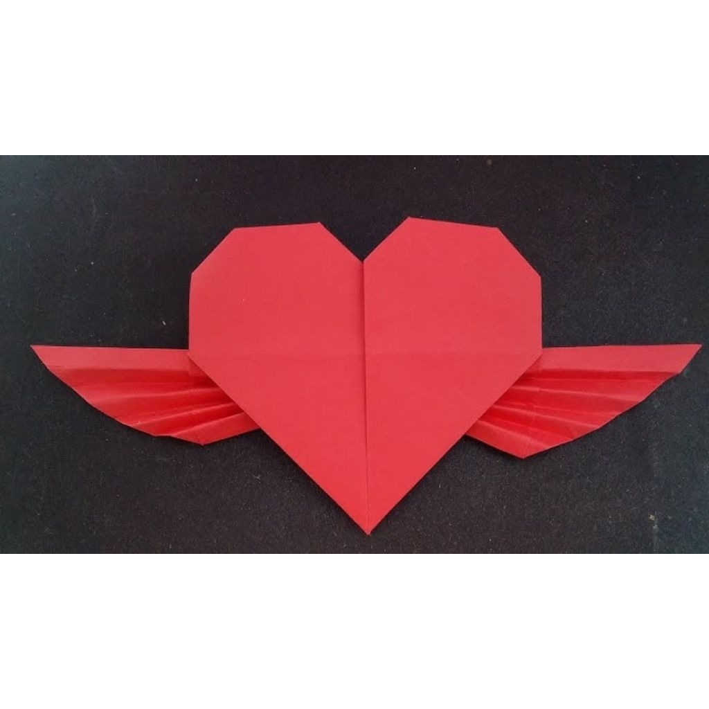 Origami Love Wings/ Kerajinan Origami/Paper Garland 3D