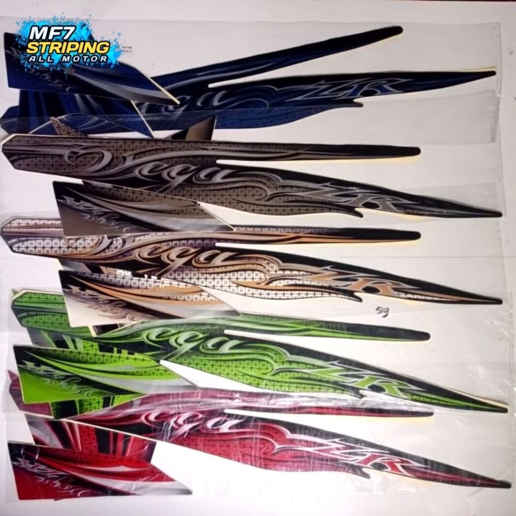 STRIPING VEGA ZR 2011 LENGKAP FULLSET FULL BODY ORIGINAL LOOK - STIKER VEGA ZR 2011 BISA COD