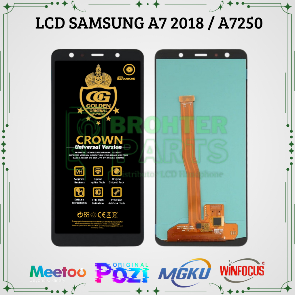 LCD SAMSUNG A7 2018 / A750 / (SAMSUNG GALAXY A7 2018) TOUCHSCREEN FULLSET COMPLETE ORIGINAL