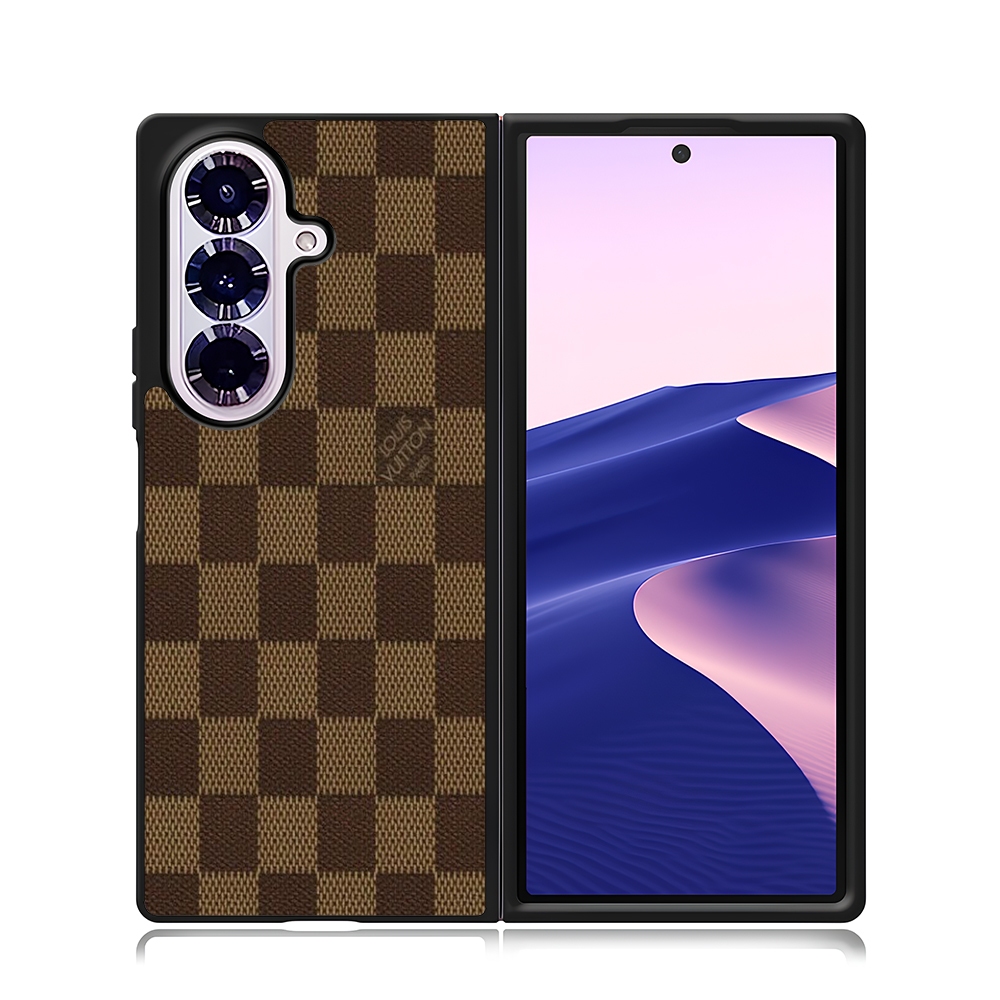 Phone Case Samsung Z Flip Fold 7 6 5 4 3 Phone Custom LV Pattern