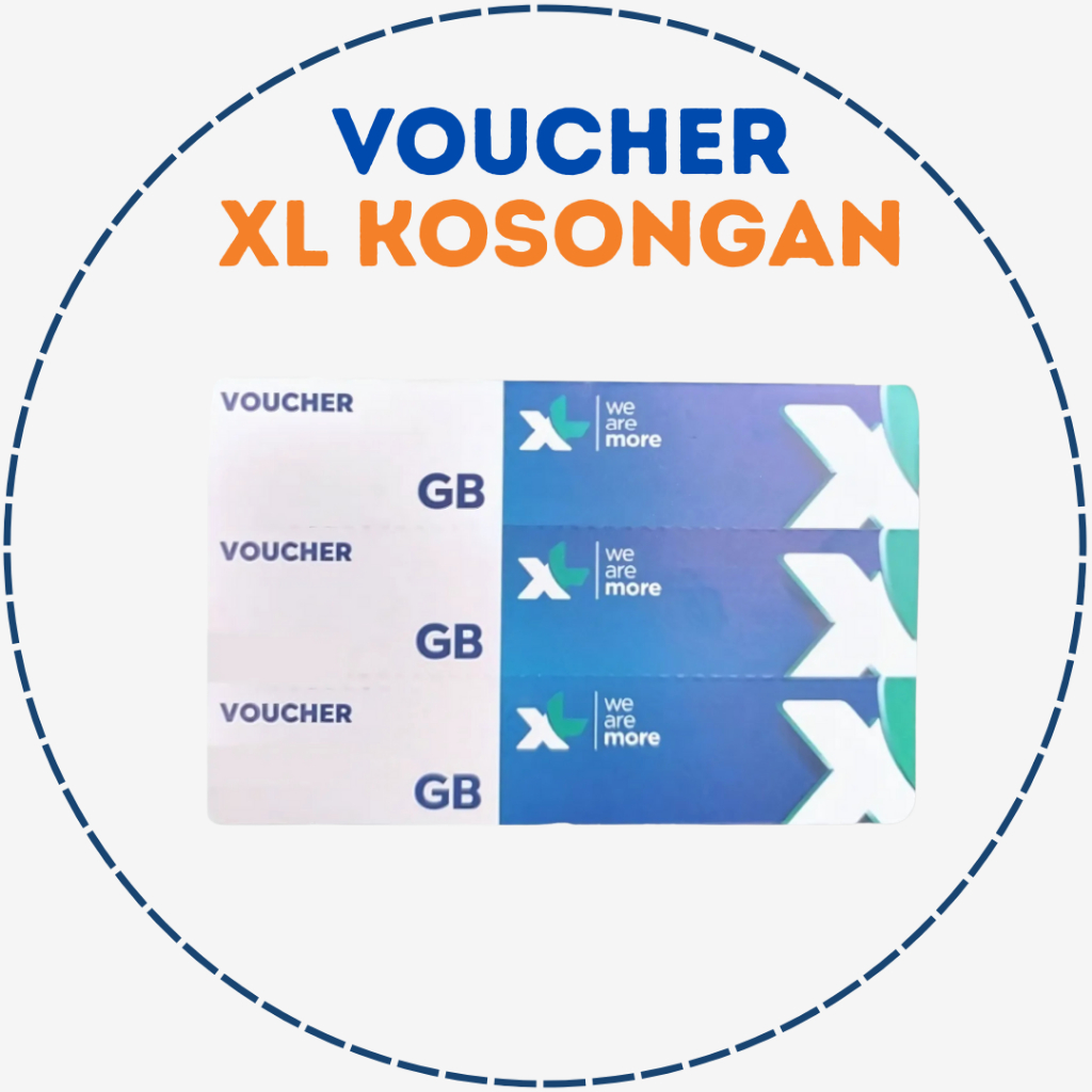 Grosir Voucher XL Kosongan Zero - Voucher Kosong XL KIRIM FISIK