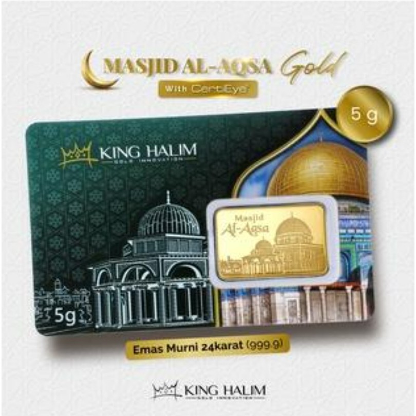 Logam Mulia King Halim - Al Aqsa 5gr & 10gr