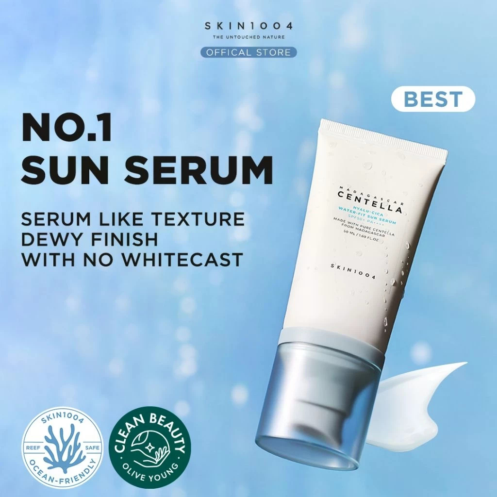 (myr.cosmetic) SKIN1004 Madagascar Centella Hyalu-Cica Water-Fit Sun Serum 50ml & 100ml