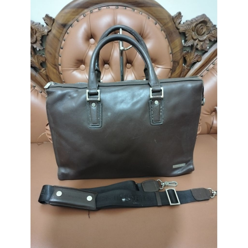 Picard Dark Brown Leahter Briefcase Bag