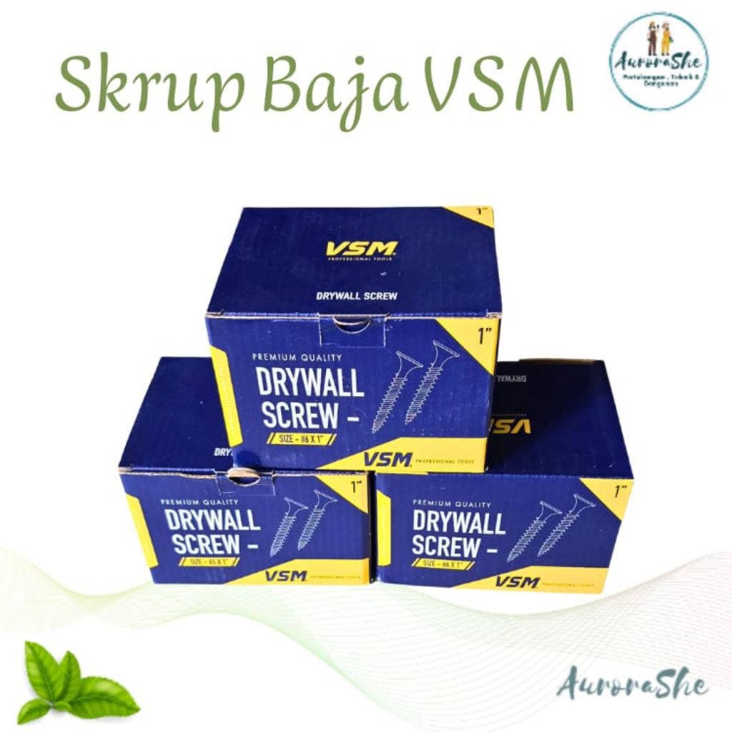 Sekrup Gipsum / Skrup Baja Hitam