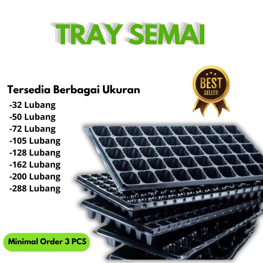 Tray Semai Hidroponik 162 Lubang/Pot Semai Benih/Seedling Pot Hidroponik / Tray Semai 162 Lubang