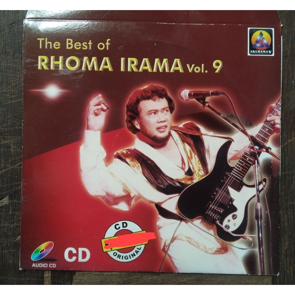 Kaset cd audio lagu the best of rhoma irama vol 9