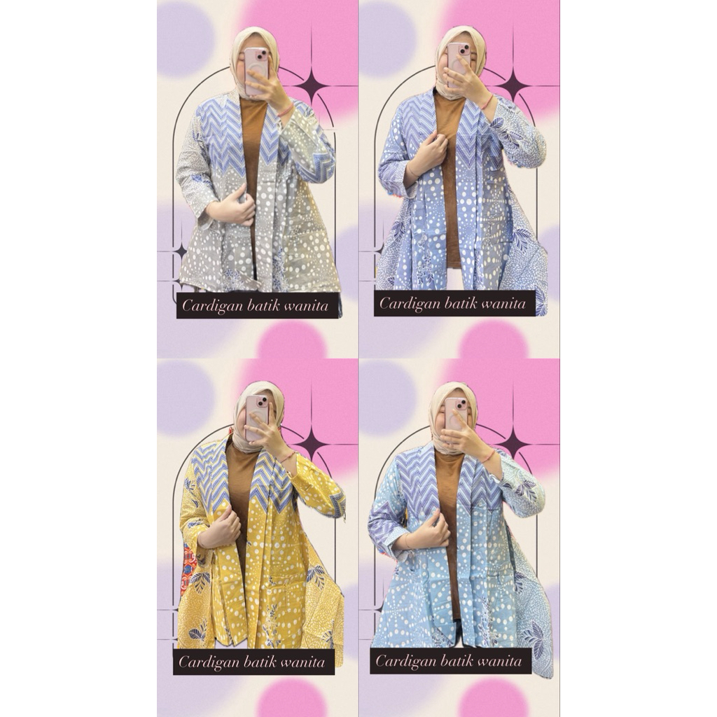 Cardigan batik wanita