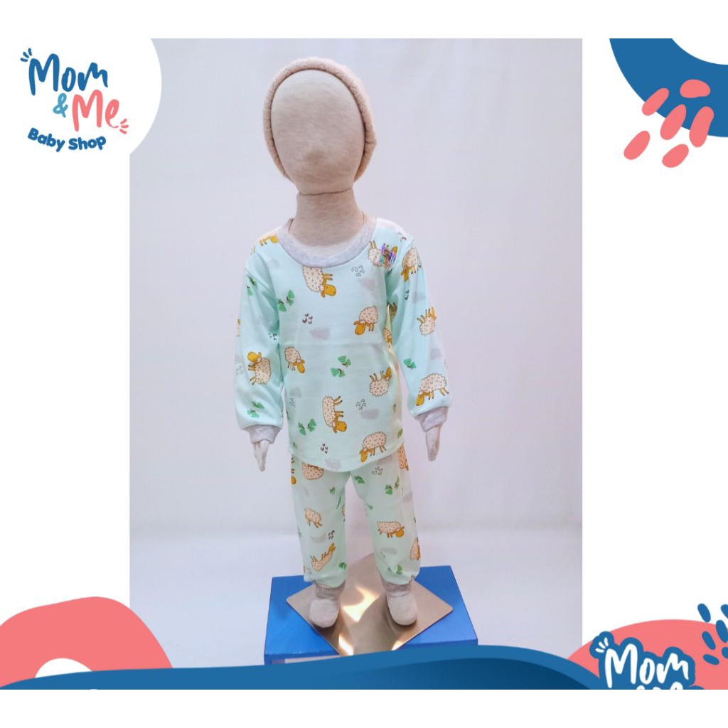Piyama anak cute sheep/ Cherry House/ Boy Pajamas size 6 bulan - 7 tahun
