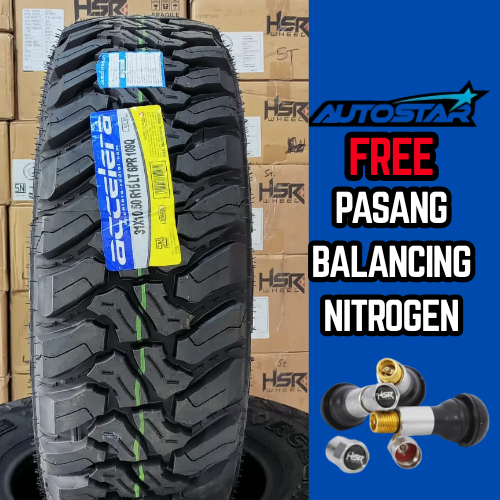 BAN MOBIL OFFROAD PACUL RING 15 UKURAN 30X9,5 R15 ACCELERA M/T TUBLES AWET TERMURAH BERKUALITAS