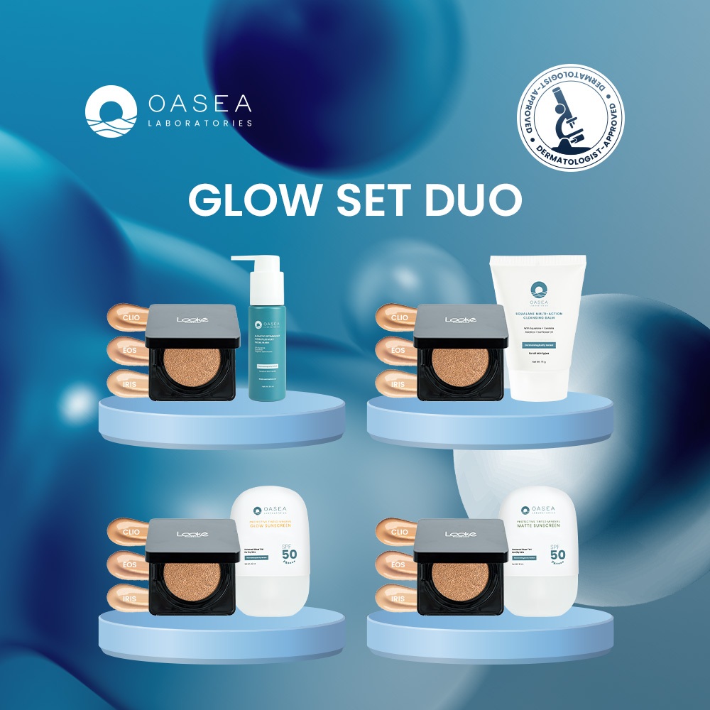 [Oasea x Looke] Glow Set Duo (Oasea Squalane Multi-Action Cleansing Balm 75 g/Tinted Sunscreen Matte
