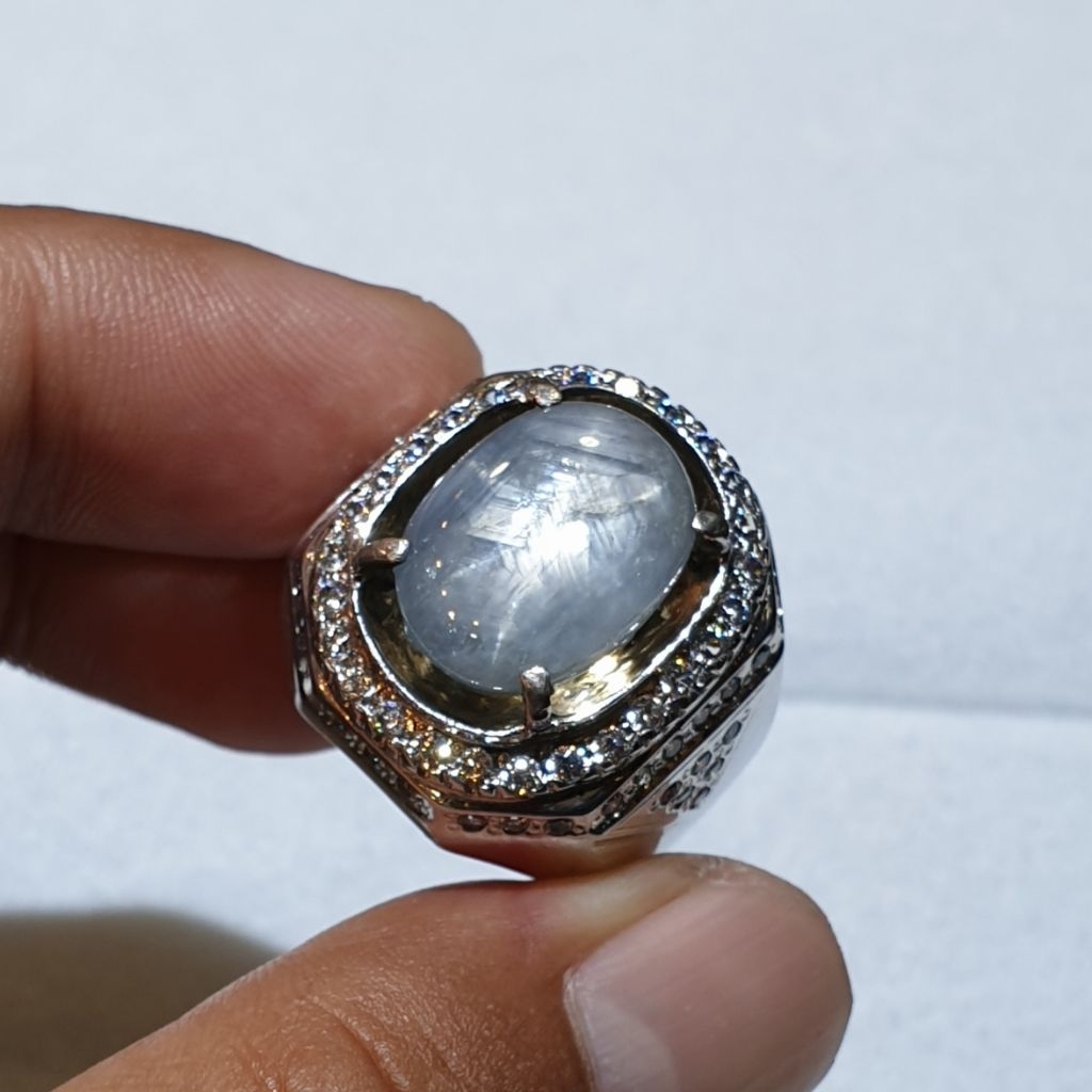 Natural star blue sapphire burma 16.22 crt