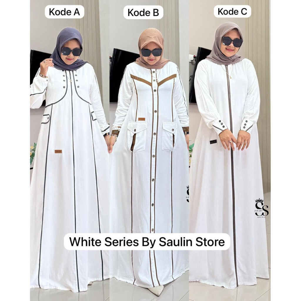 SAULIN STORE // DRESS WHITE SERIES TWILL UNIQLO ORI SAULIN STORE