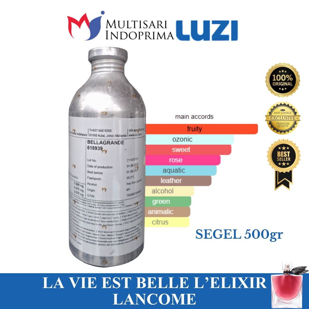 LA VIE EST BELLE L'ELIXIR LANCOME By LUZI Segel 500gr
