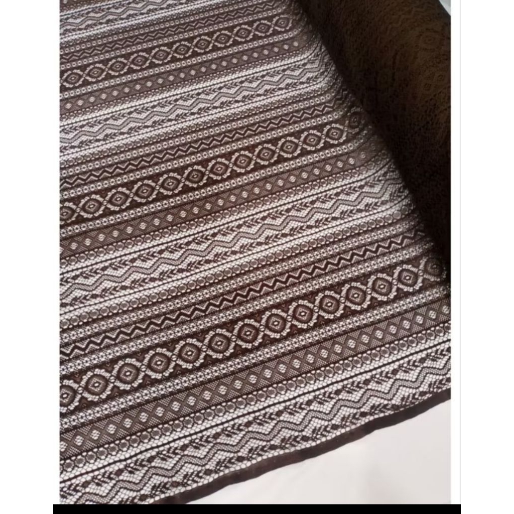Brokat malika lace kain kebaya malika lembut motif salur garis