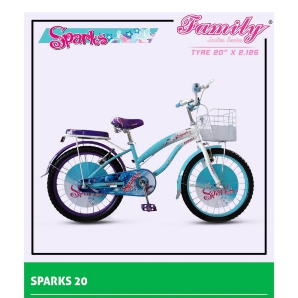 Sepeda Mini Merek Family 20 inch - Series Sparks