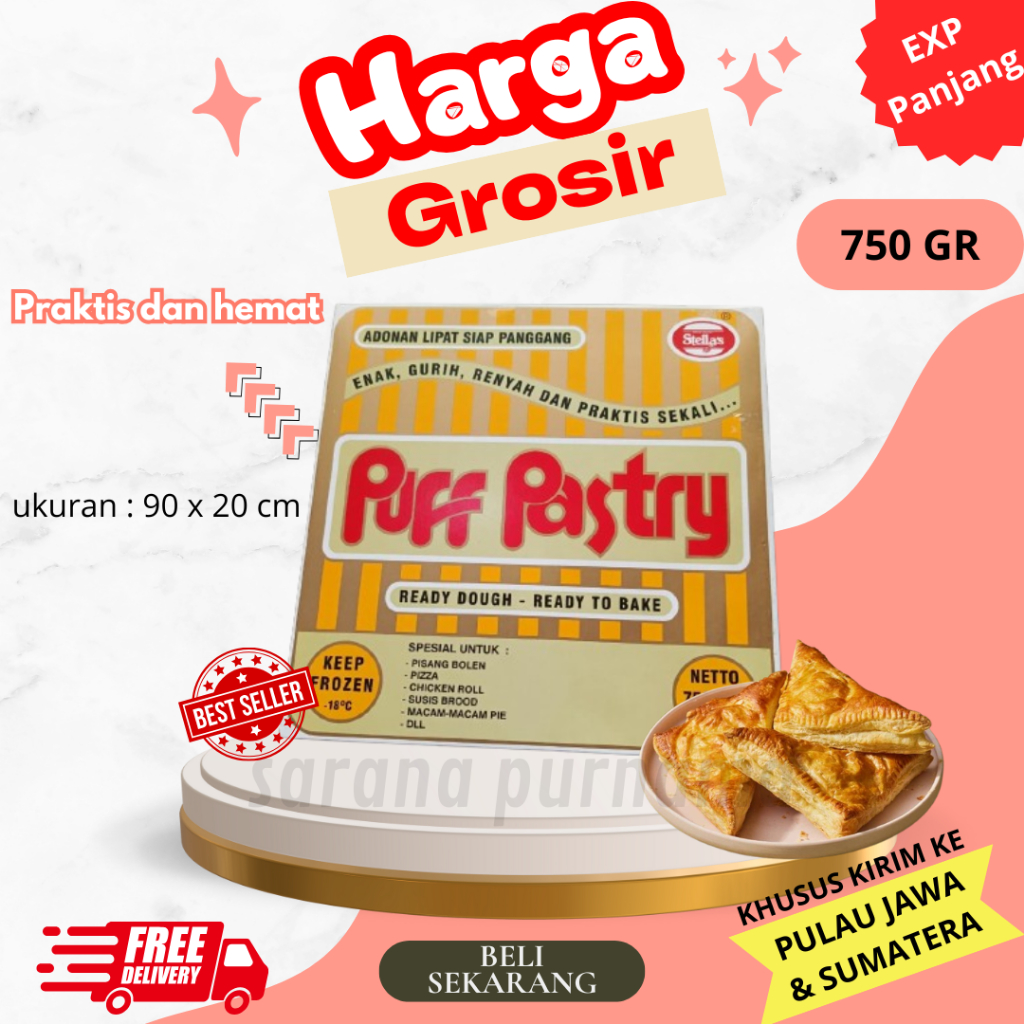 puff pastry/stella puffy pastry/750gr/puffy pastry stella's