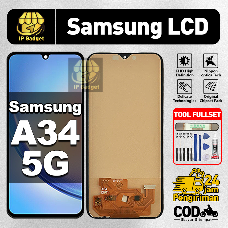 ORI FOR LCD SAMSUNG A34 5G Fullset Original LCD HP SAMSUNG A34 5G Asli Touchscreen Layar Sentuh HP C