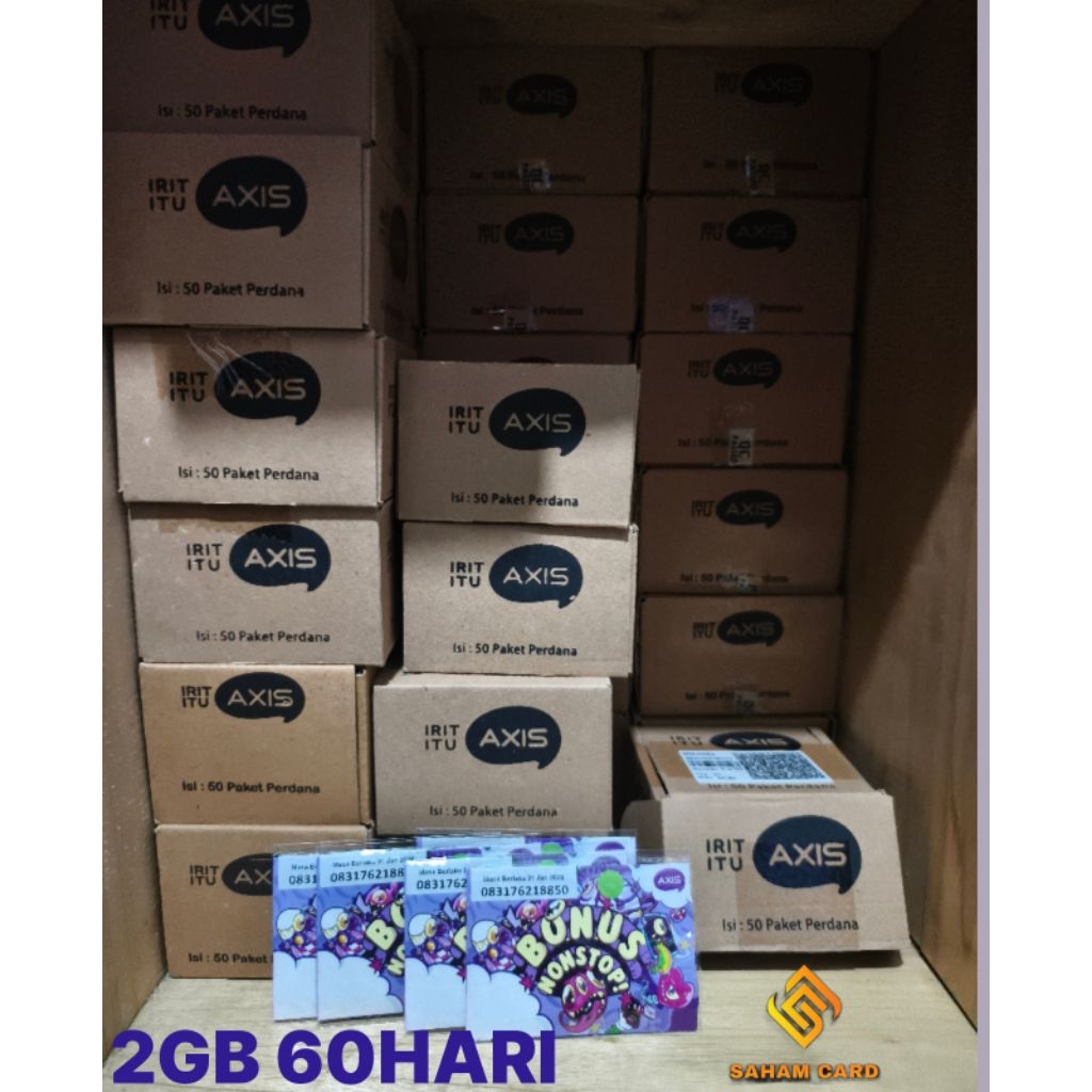 KARTU PERDANA AXIS 2GB 60HARI