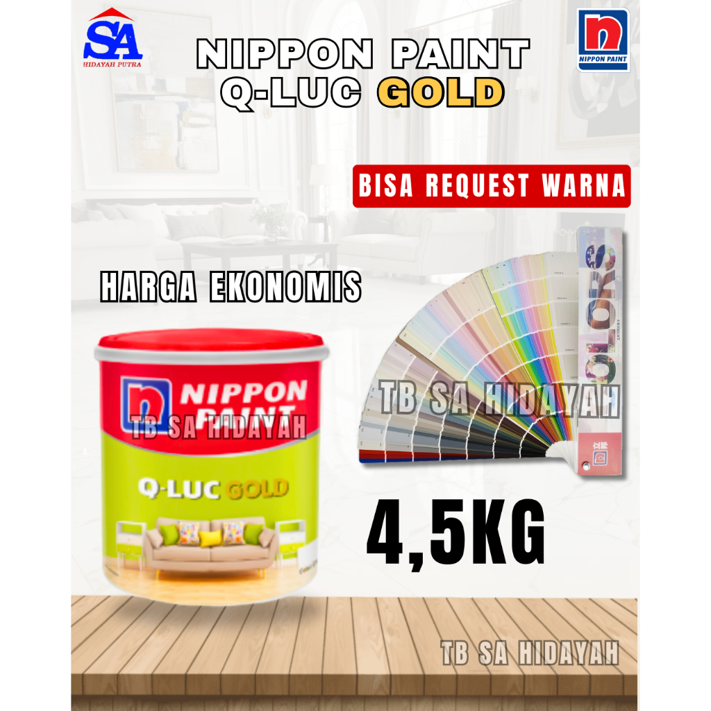 Cat Dinding Nippon Paint Qluc Gold All Warna Request Sage Green Earthling 5kg