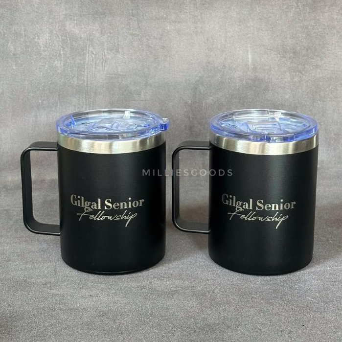 NERO Mug | Stainless Steel Mug with Handle Custom