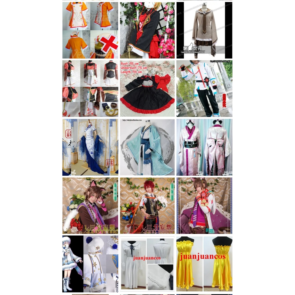 Cosplay Costume Ready Stock Banyak Varian