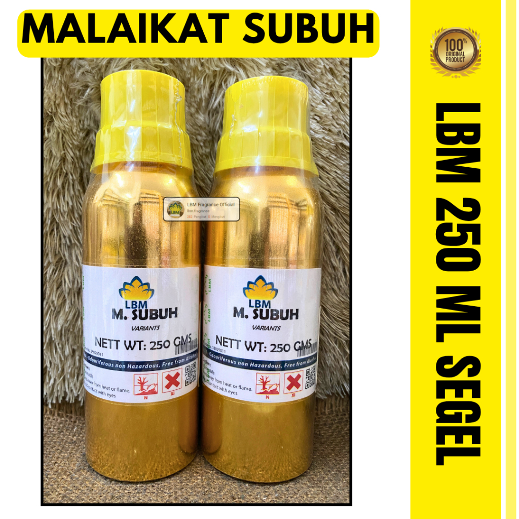 Bibit Parfum M. SUBUH / MALAIKAT SUBUH SEGEL PABRIK PARFUME ORI 250ML / Selection SN Bibit Minyak Wa