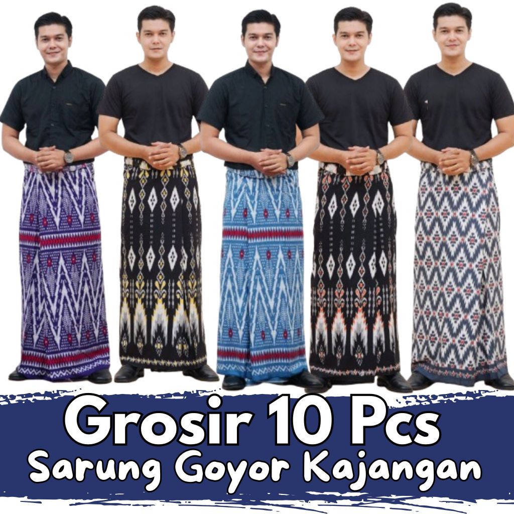 Grosir 10 Pcs Sarung Goyor Kajangan Rayon Goyor Printing Batik Pekalongan Bisa Seragaman Nyaman untu