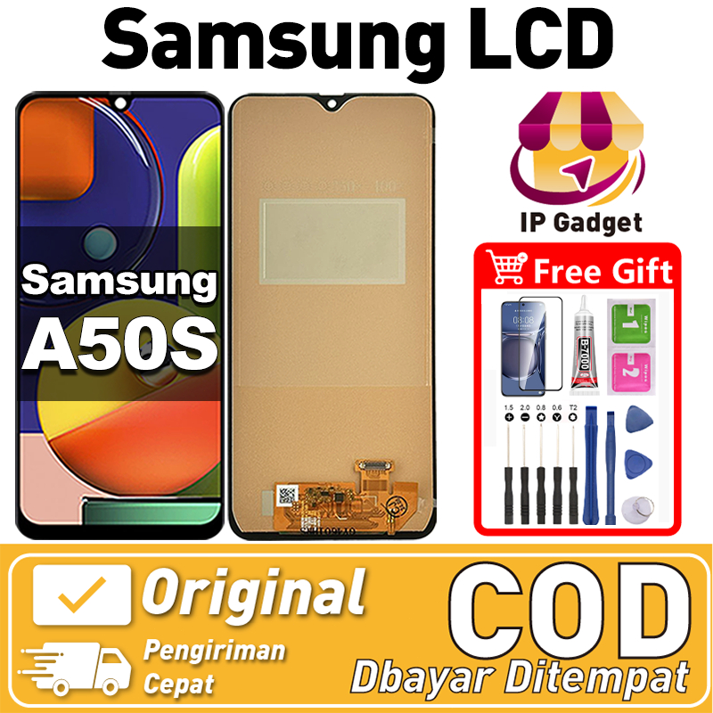 Original Lcd SAMSUNG A50S FULLSET GIFTS asli Layar hp touchscreen Sentuh Versi Tinggi COD