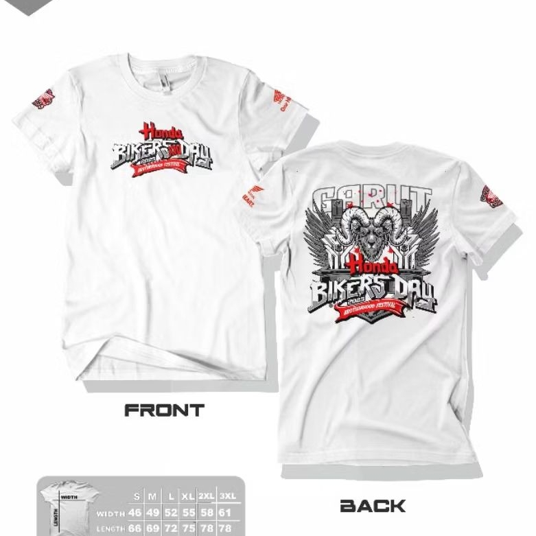 Kaos Honda bikers day 2025 Garut Jabar