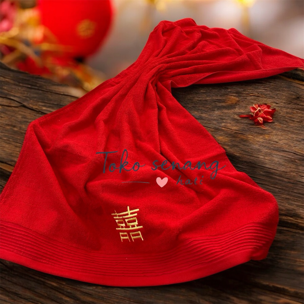 handuk shuangxi besar / handuk merah shuangxi /