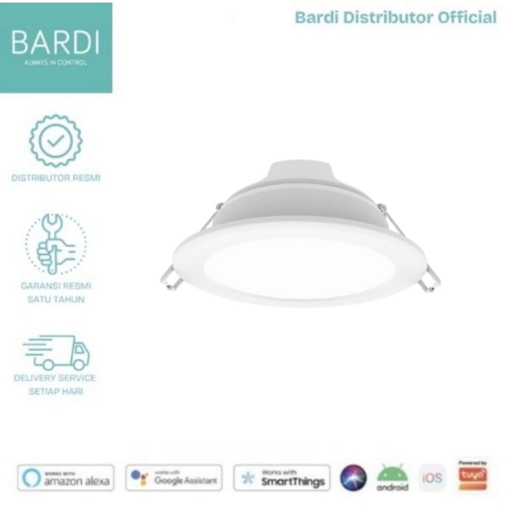 BARDI SMART PANEL DOWNLIGHT 8W RGBWW BT - LAMPU PINTAR