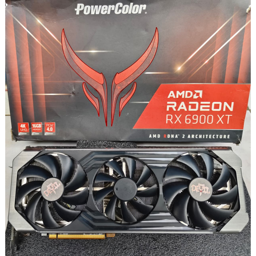 RX 6900XT 16Gb Red Devil RX 6900XT 16G 256Bit DDR6 MULUS Garansi
