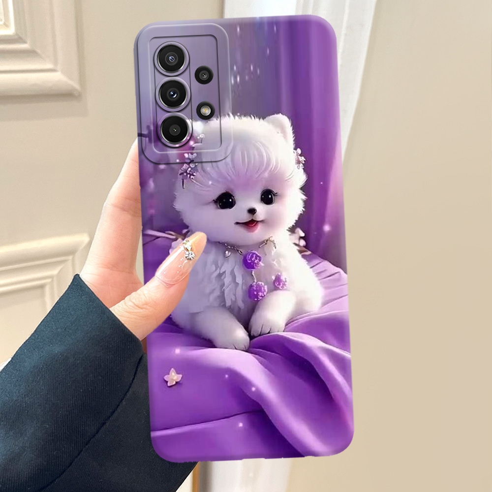 Premium Casing Hp Untuk SAMSUNG GALAXY A23 - Desain DOG KUCING CUTE LUCU - Case Silikon Softcase Tre