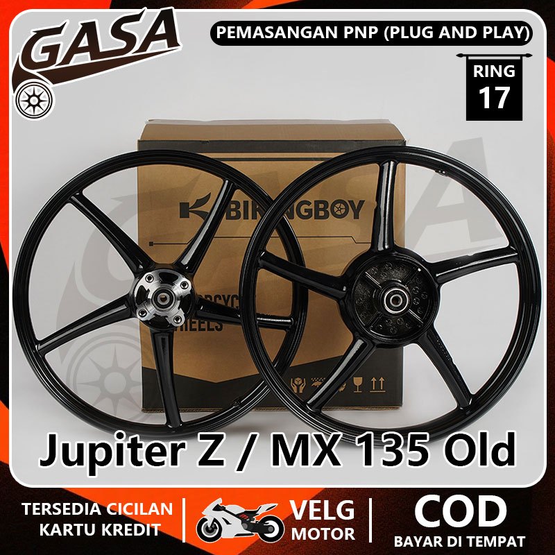 VELG BIKINGBOY PALANG Sanca RING 17 Untuk Jupiter Z New/Z1/Burhan/Robot, MX 135 Old, Vega R/Rr/Zr Ne