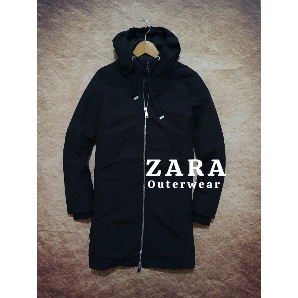 jaket down ZARA bahan empuk lembut recomend bekas/second/preloved