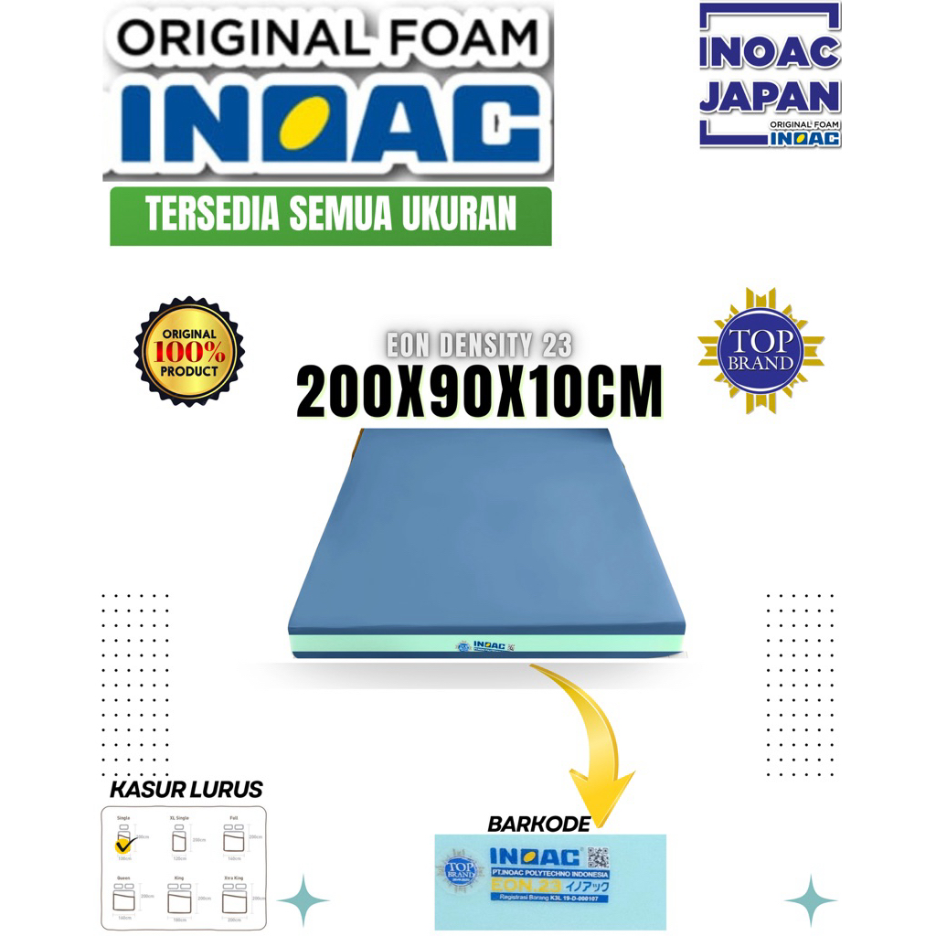 Kasur Busa INOAC EON D23  90x200x10 original