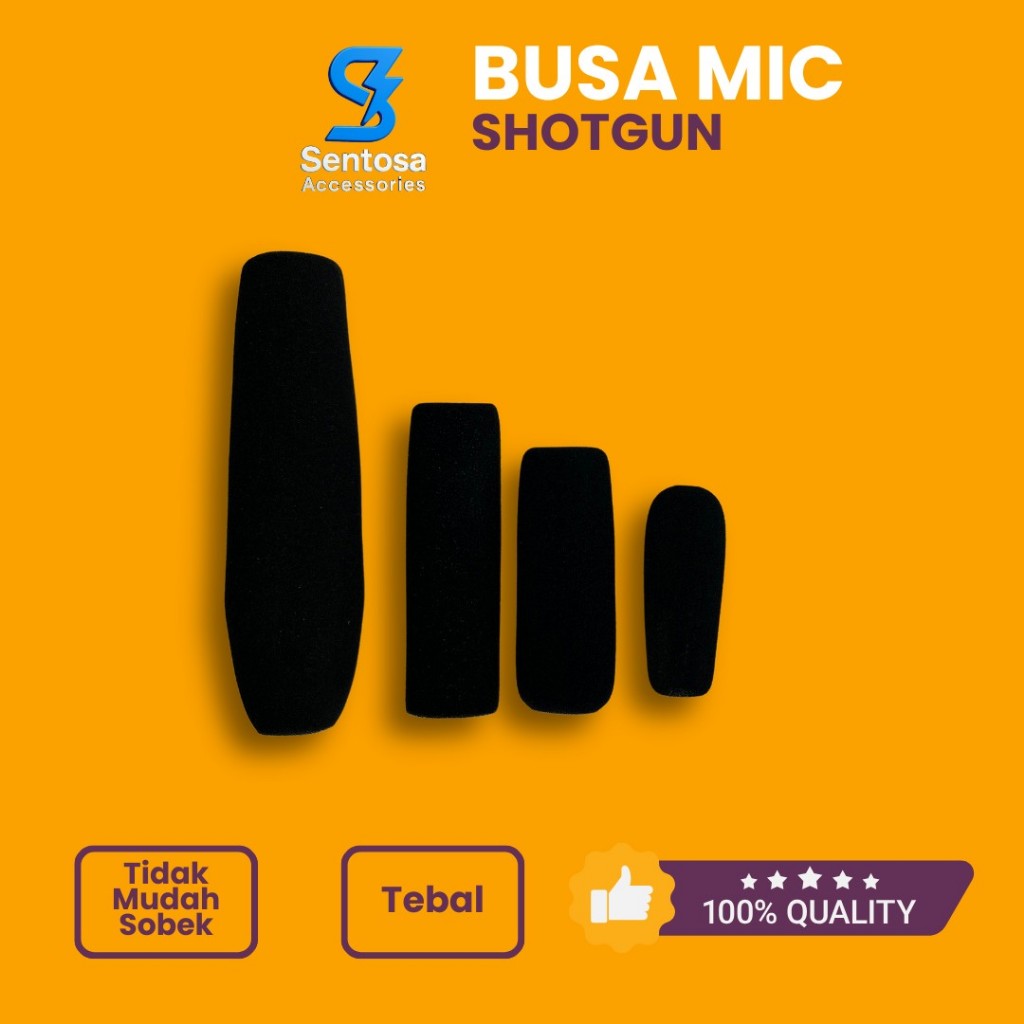 Busa Mic Shotgun Busa Mic Panjang Tebal Foam Sponge Shotgun